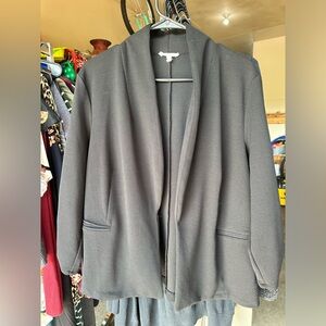 WOMEN'S MAURICES CROPPED DRESS OPEN FRONT JACKET